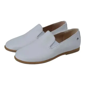 Benji - White Soft Leather Slip On for Boy/Girl by Manuela de Juan