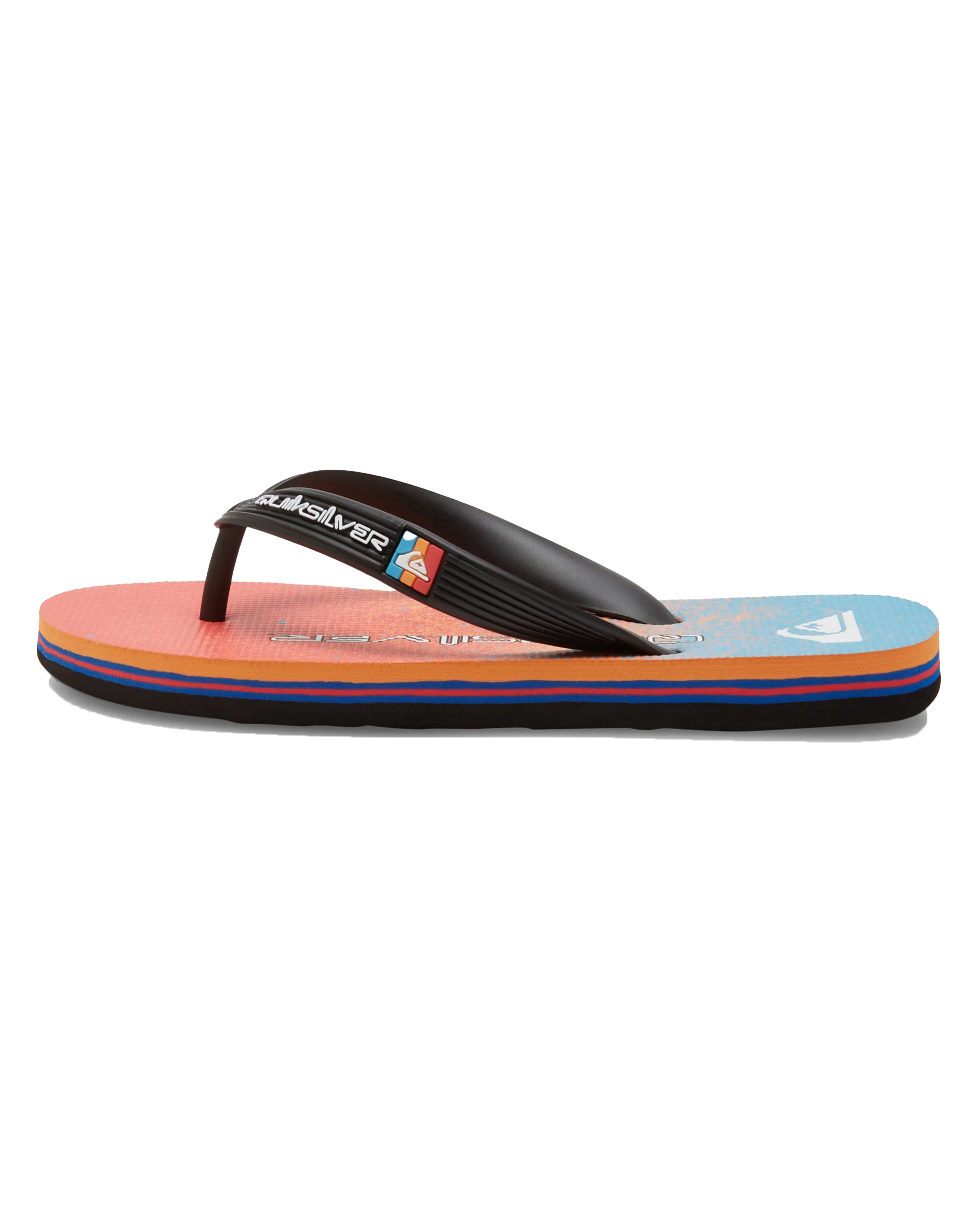 Boys Molokai Art II Flip Flops in Blue, Blue & Orange