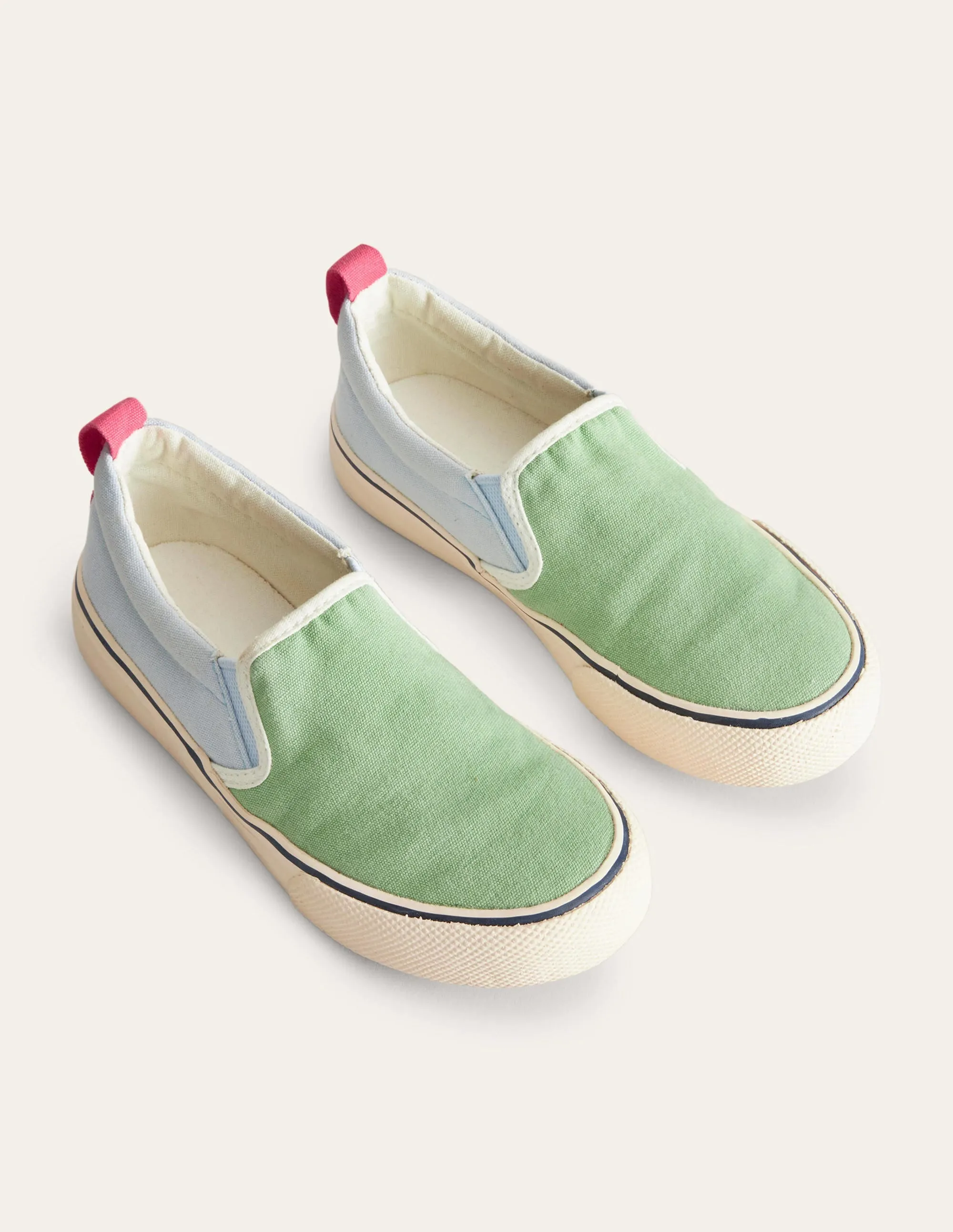 Canvas Slip Ons-Multi