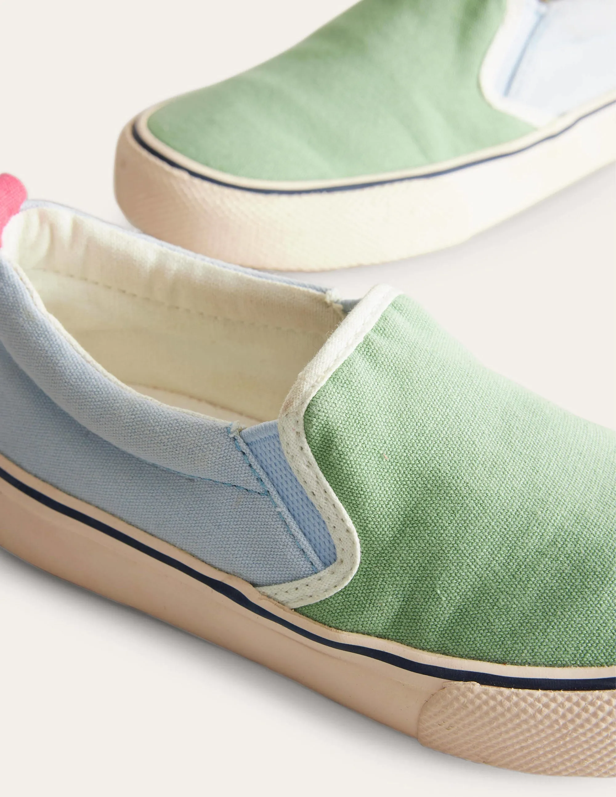 Canvas Slip Ons-Multi