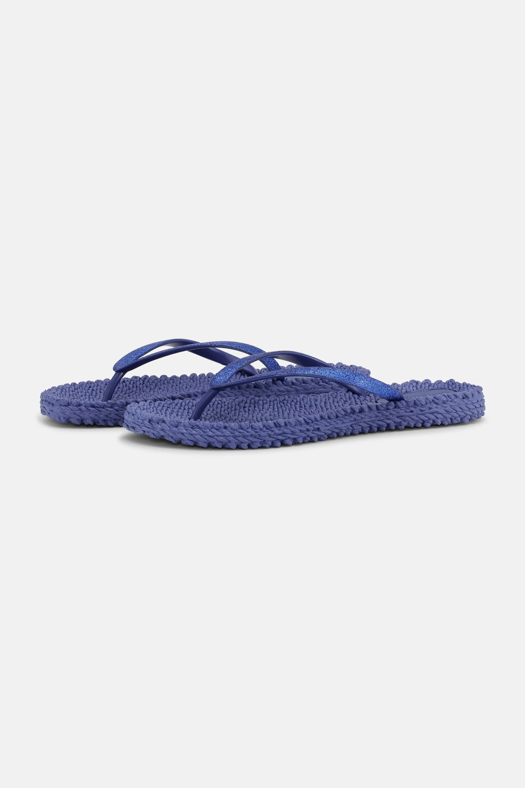 Flip Flop With Glitter - Blue Web