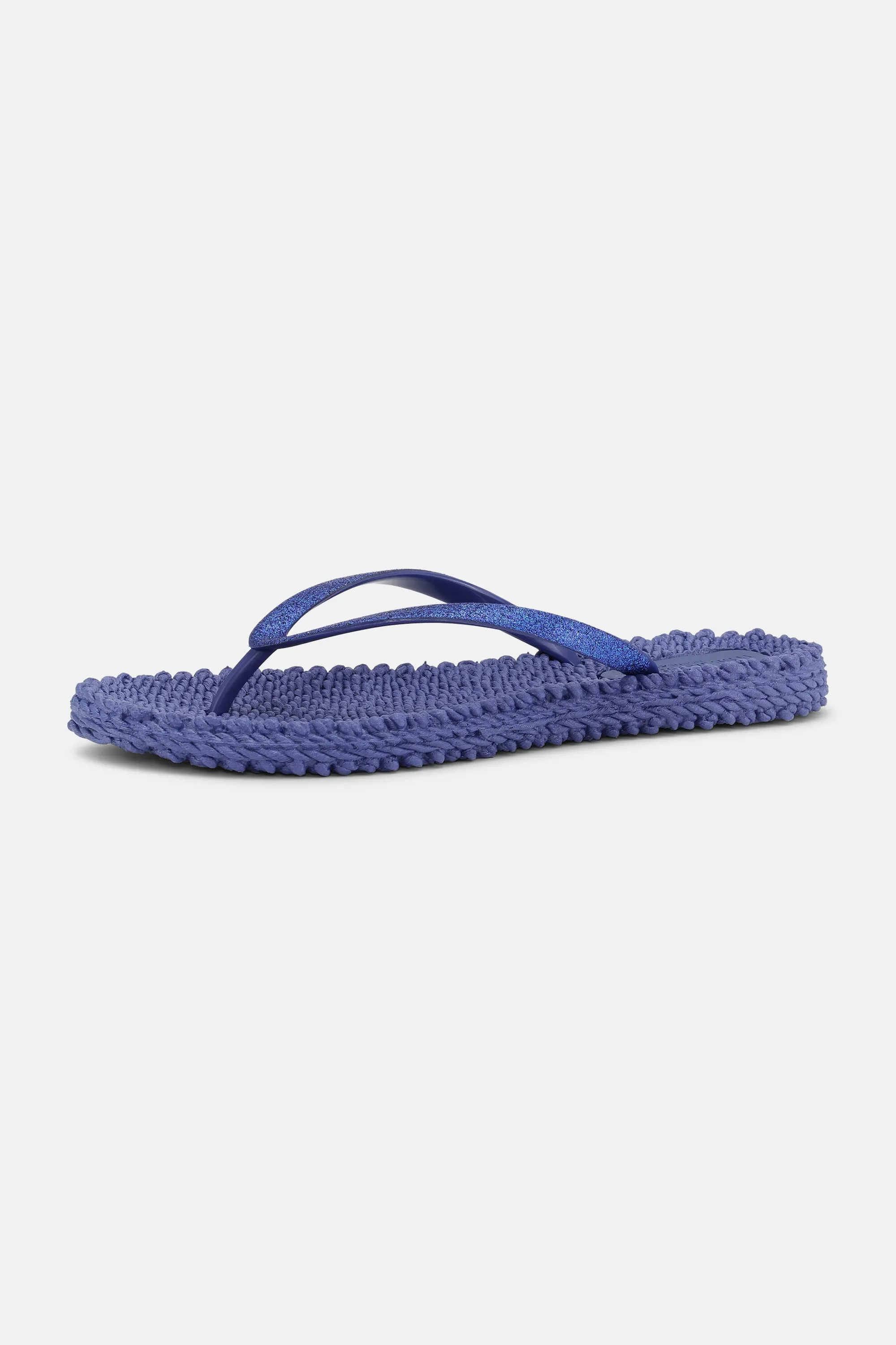 Flip Flop With Glitter - Blue Web