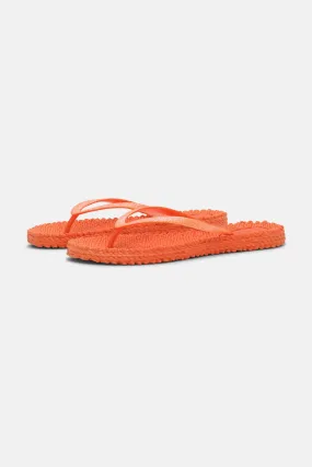 Flip Flop With Glitter - Hot Orange