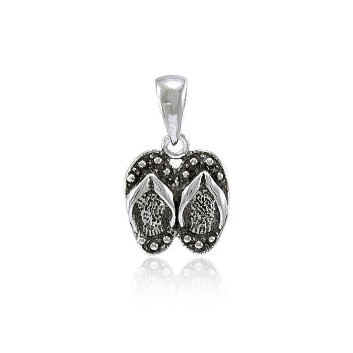 Flip Flops Silver Pendant TP2268