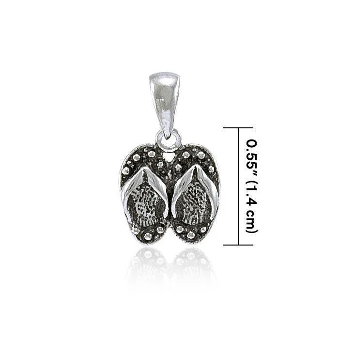 Flip Flops Silver Pendant TP2268