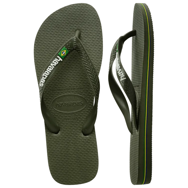 Havaianas Unisex Brazil Logo Green