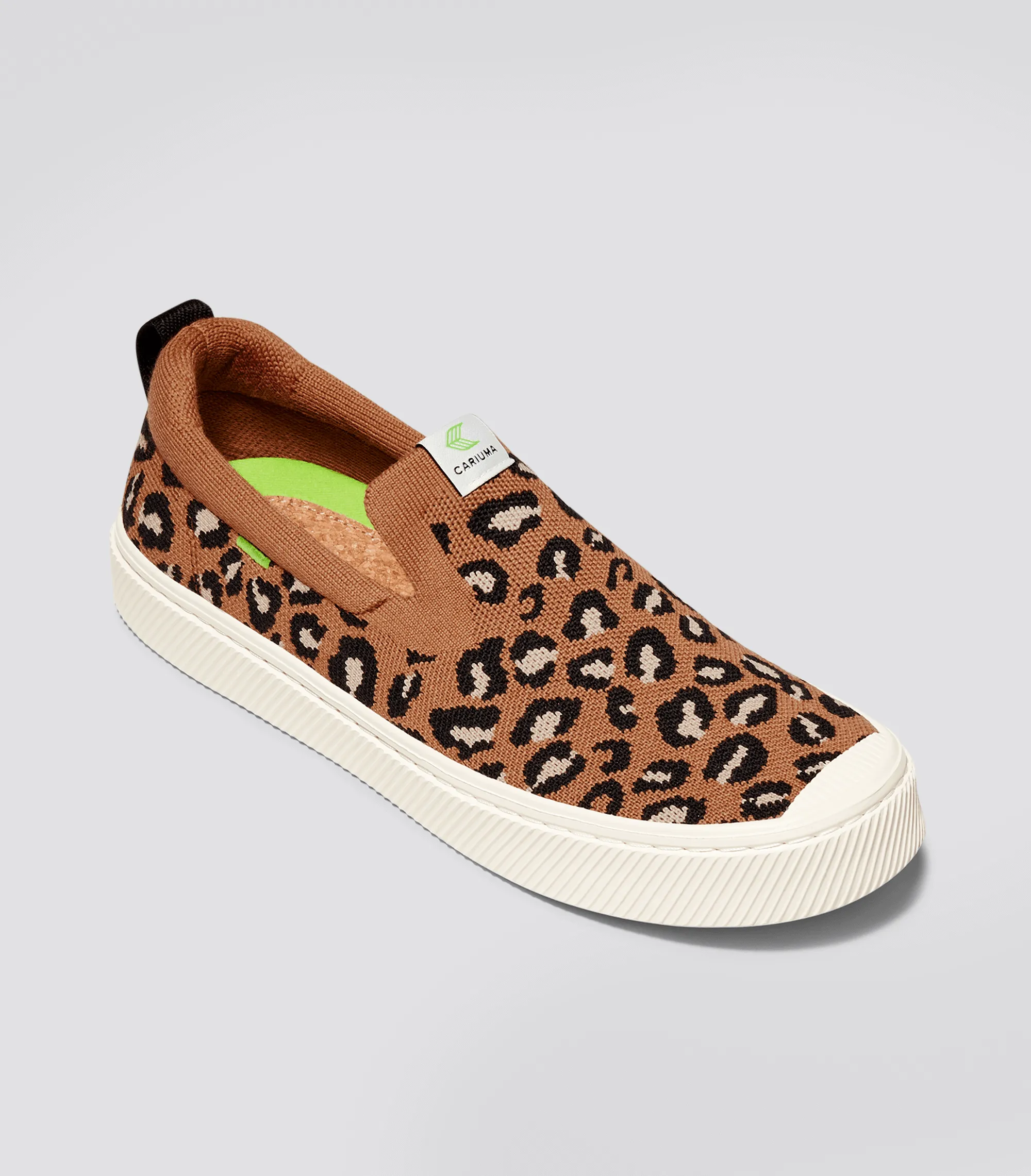 IBI SLIP-ON Leopard Print Knit Sneaker Women