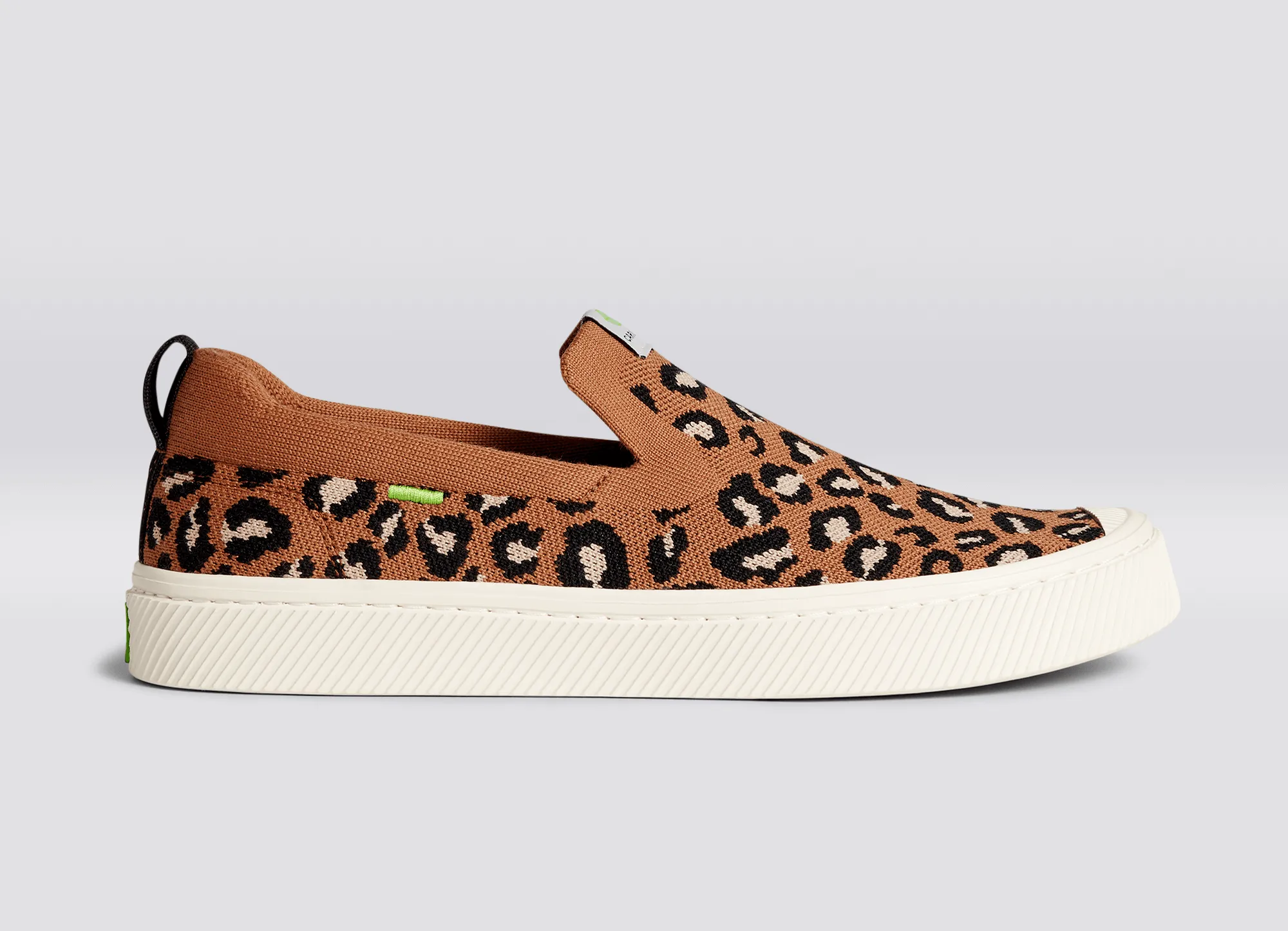 IBI SLIP-ON Leopard Print Knit Sneaker Women