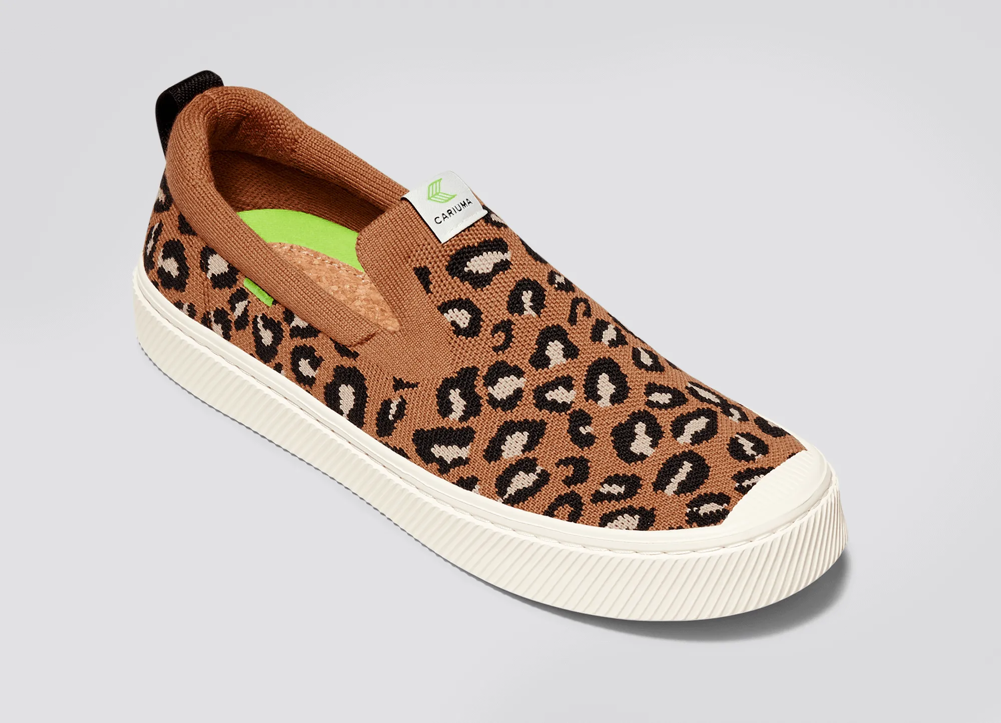 IBI SLIP-ON Leopard Print Knit Sneaker Women