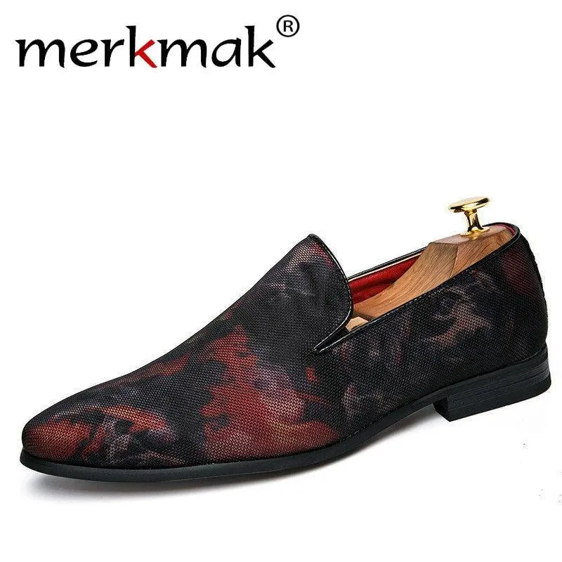 Luxury Hand-Painted Leather Italian Loafers - 2 Colors