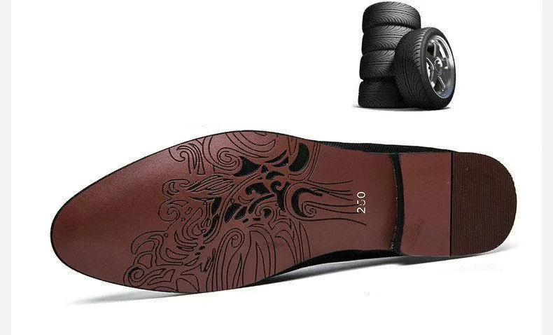 Luxury Hand-Painted Leather Italian Loafers - 2 Colors