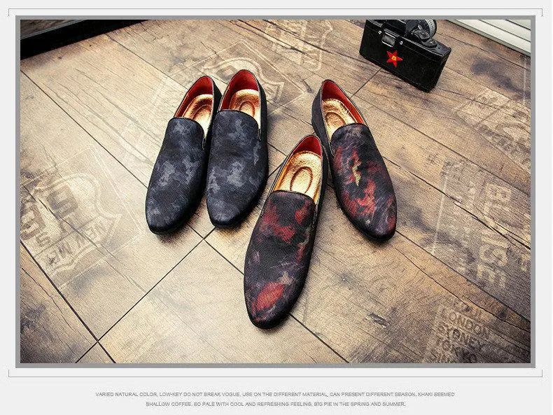 Luxury Hand-Painted Leather Italian Loafers - 2 Colors