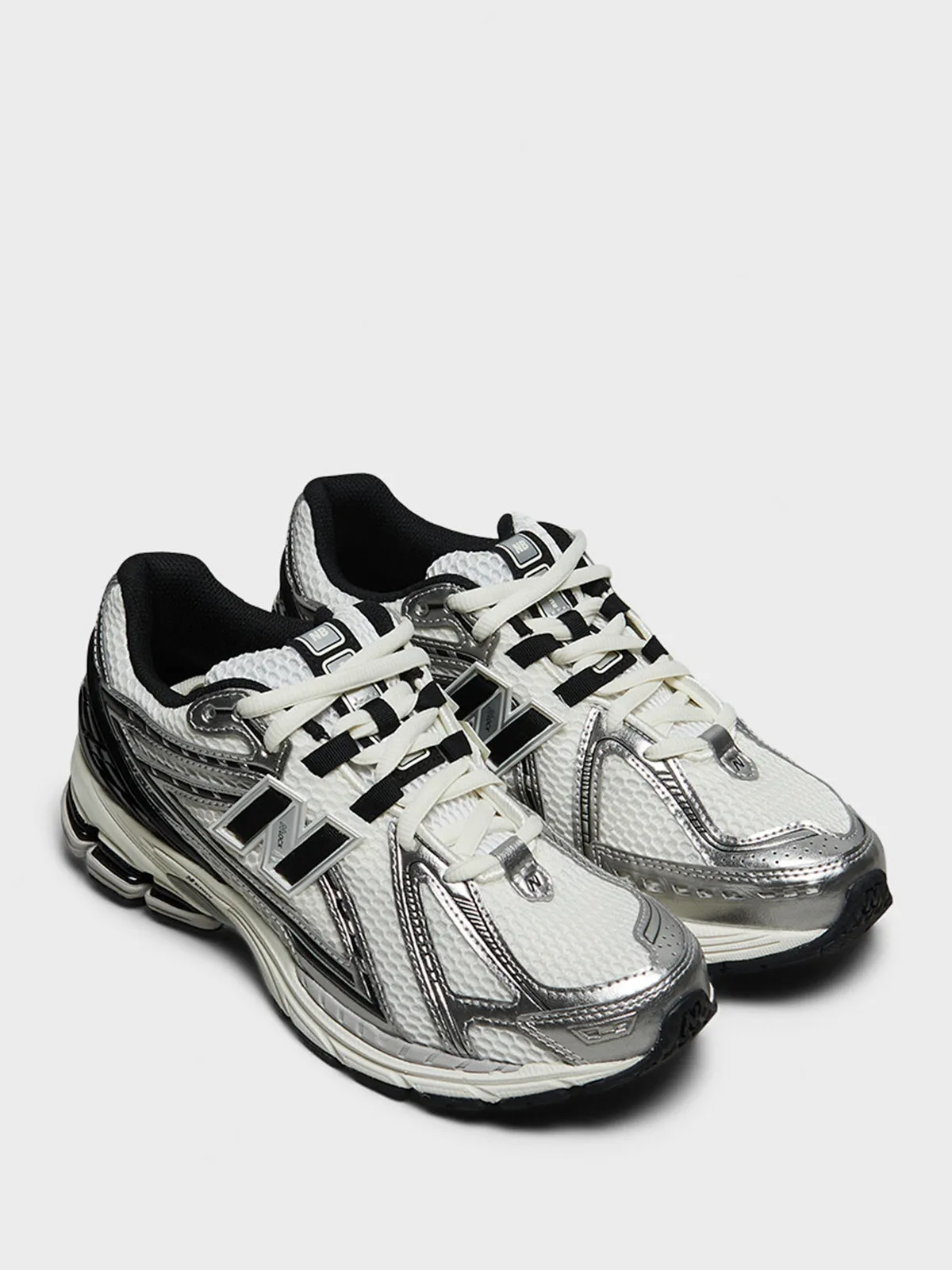 M1906RER Sneakers in Silver Metallic, Black and Sea Salt