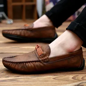 Men's Summer Casual Leather Breathable Shoes