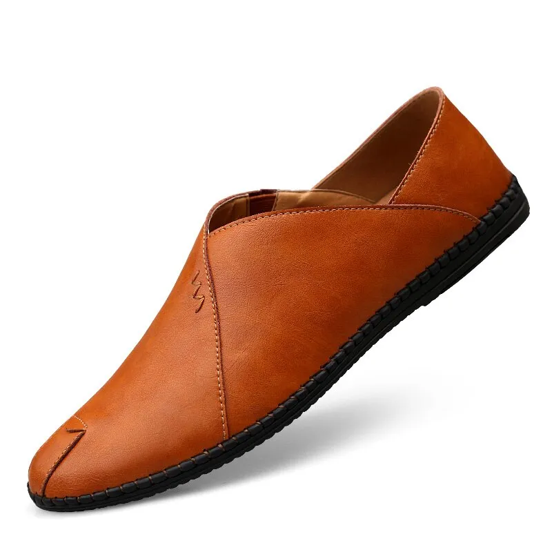 Men's Summer/Spring Casual Breathable Leather Loafers