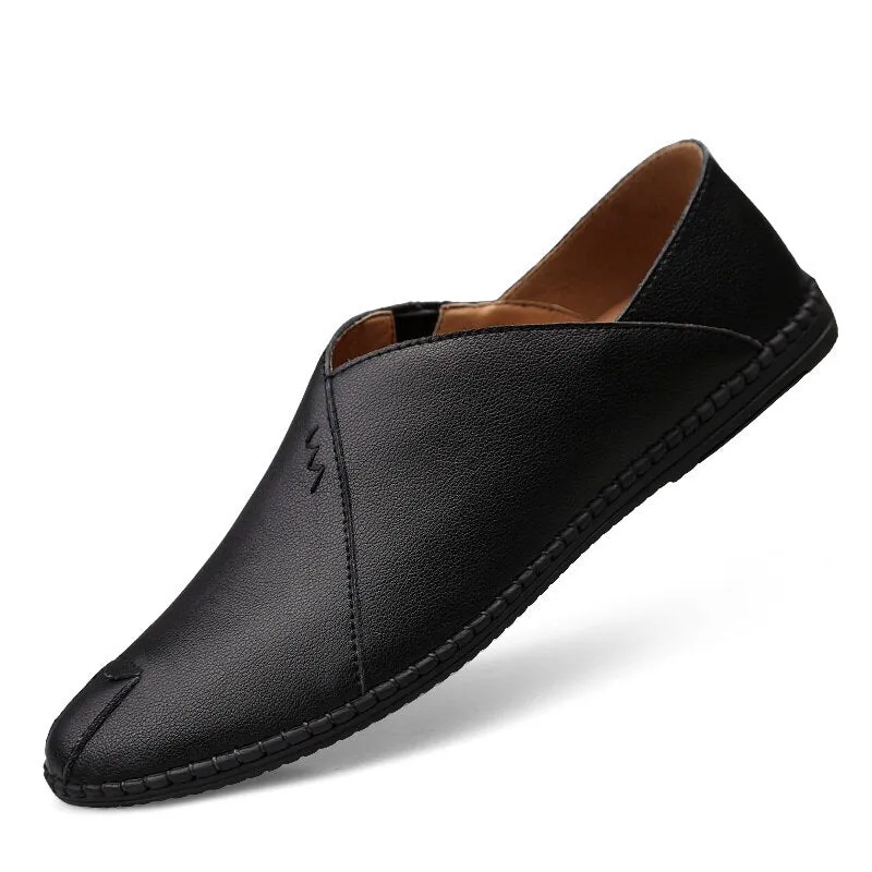 Men's Summer/Spring Casual Breathable Leather Loafers