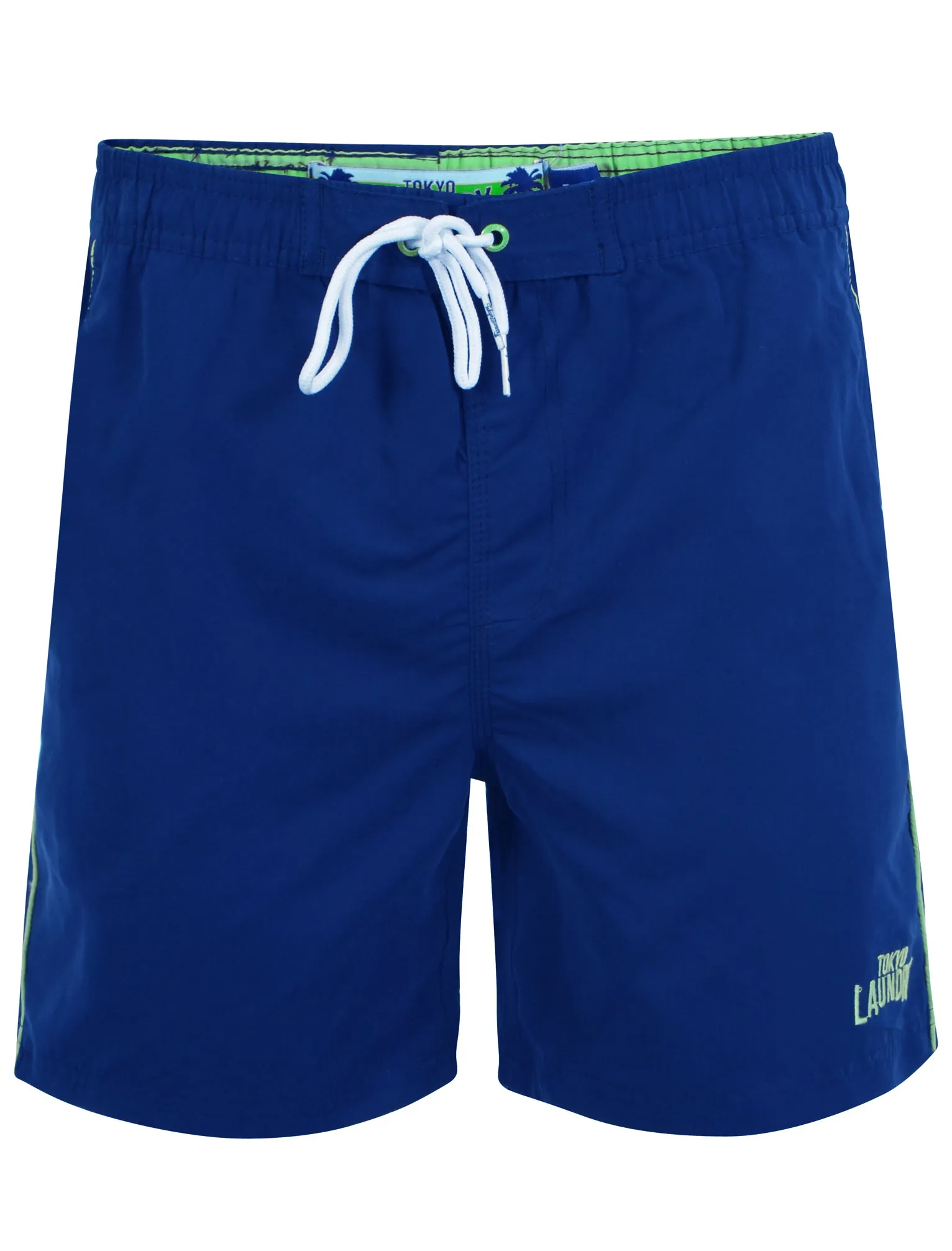 Mostyn Swim Shorts with Free Matching Flip Flops in Ocean - Tokyo Laundry