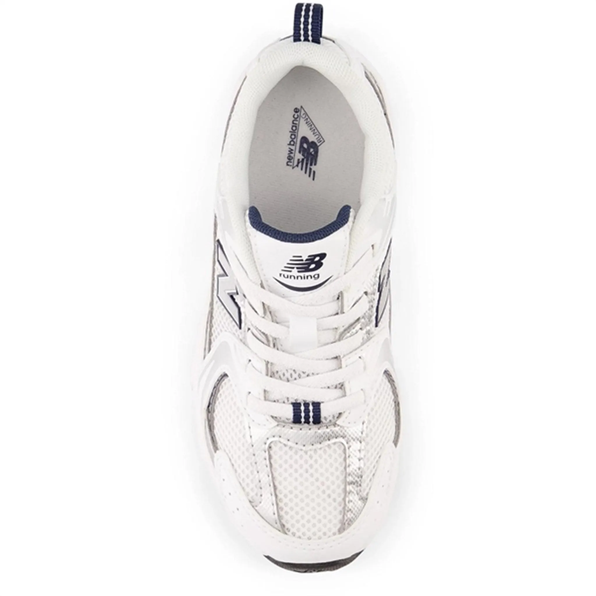 New Balance 530 Kids Bungee Lace Sneakers White