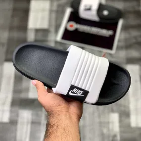 NK off-courtt adjust slide (Black White)