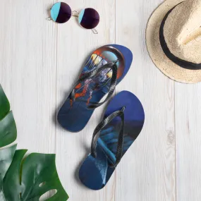 "Cosmic Jelly" Flip Flops