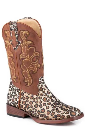 Roper Girls Glitter Wild Cat Square Toe Boot Style 09-018-1901-3363