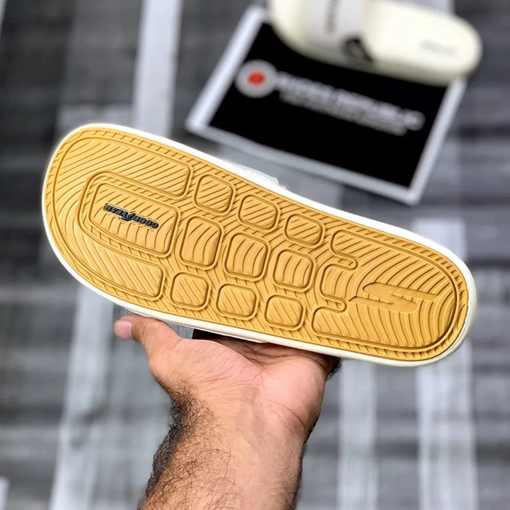 Skechers Hyperrbursst Recovery Logo Slide “Cream"