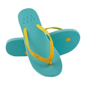 WAVES Women's Pastal Plain (UK 4) - Baby Blue/Yellow