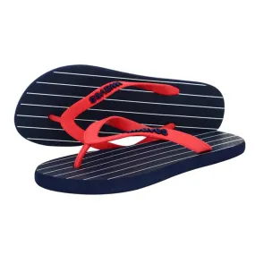 WAVES Women's Printed Flip Flops 3 UK - Navy