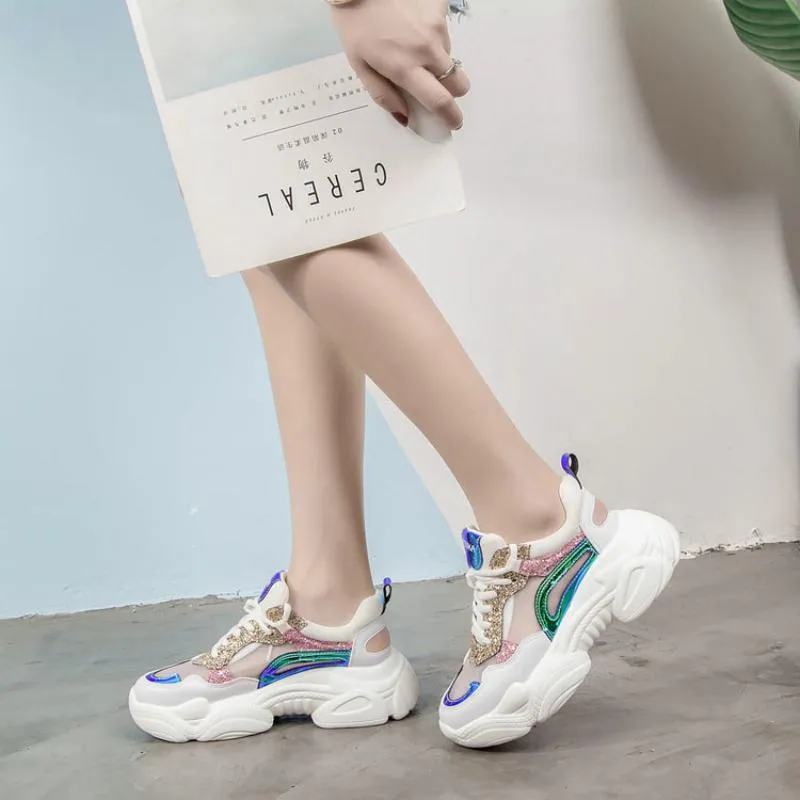 Women's Summer Shiny Sneakers